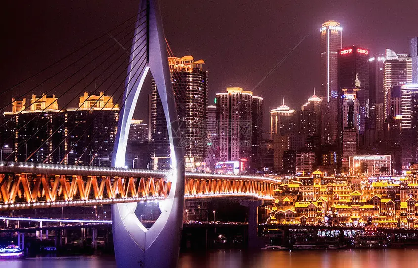 日景夜景组合：两天看遍山城示意图